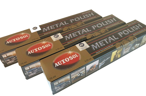 Autosol metal polish - 3x,
